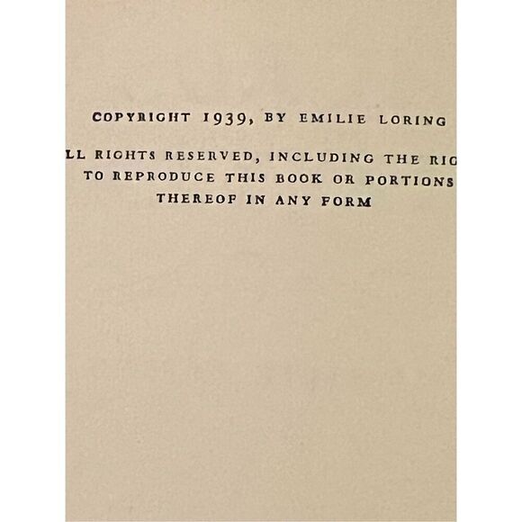 Vintage Romance Novel Across the Years by Emilie Loring  1939 - Picture 5 of 6